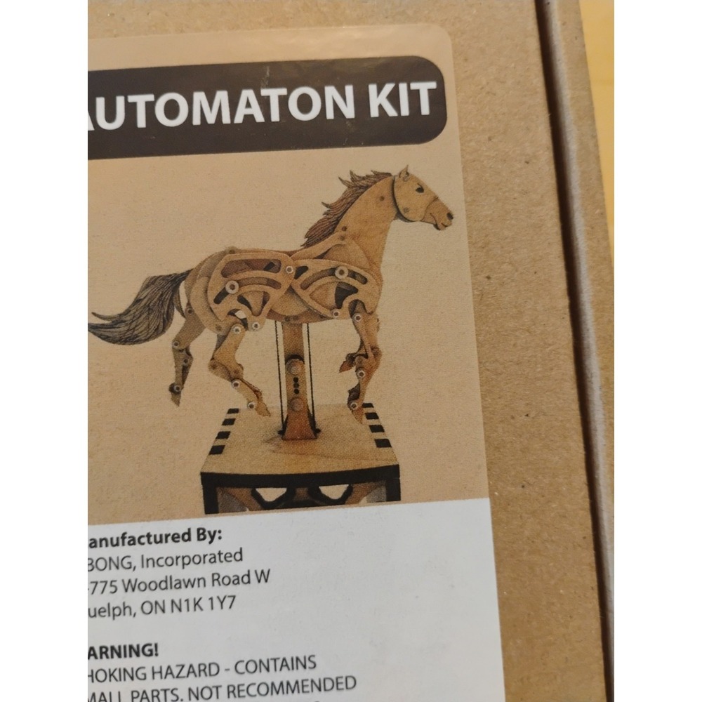 Abong 3D Wood Craft Mechanical Horse Automation Kit Model Laser Cut Wood Unbuilt